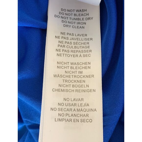 Adrianna Papell Blue Knit Crepe Ruffled Sheath Dress Size 18W NWT - Picture 11 of 13